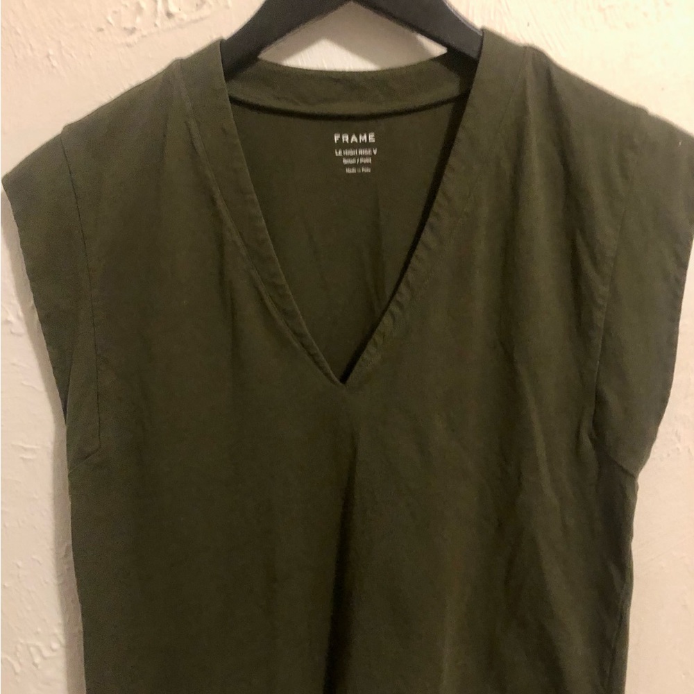 V Neck Cotton Tee